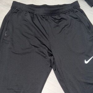 Nike Black Joggers with White Swoosh